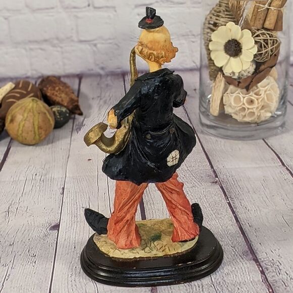 Vintage Pucci Arnart Hobo Clown Playing Saxophone - Picture 3 of 5